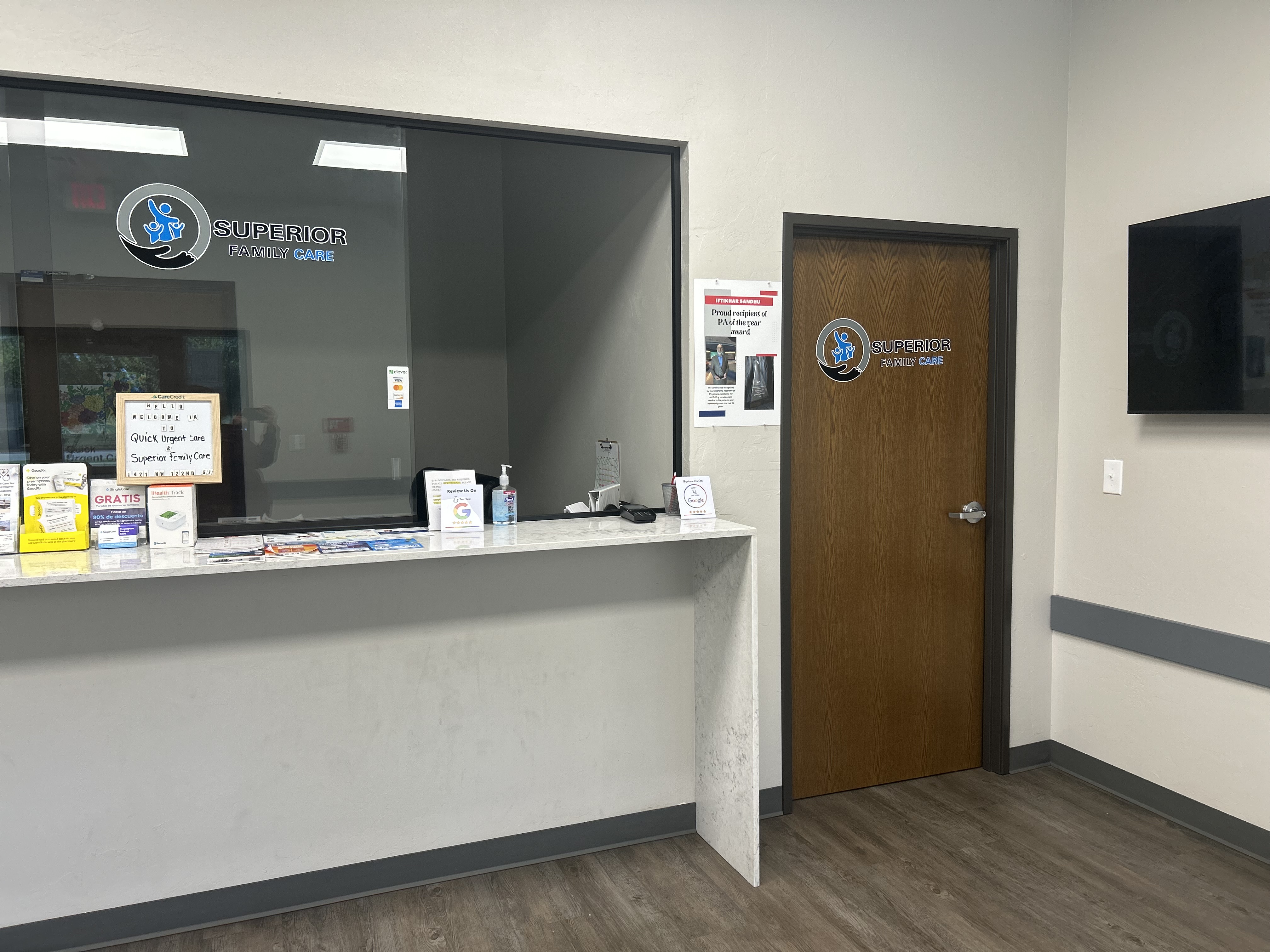 Oklahoma City clinic reception